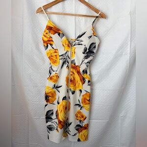 Haute Monde Yellow and Black Dress